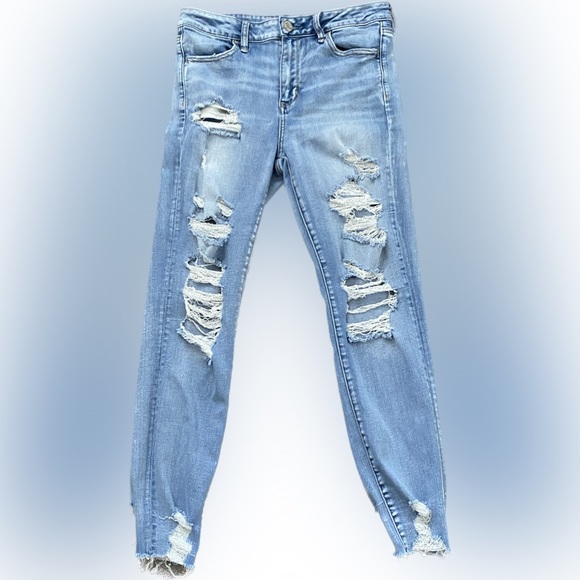 American Eagle Outfitters Denim - American Eagle High Rise Distressed Jegging - Size 10 R